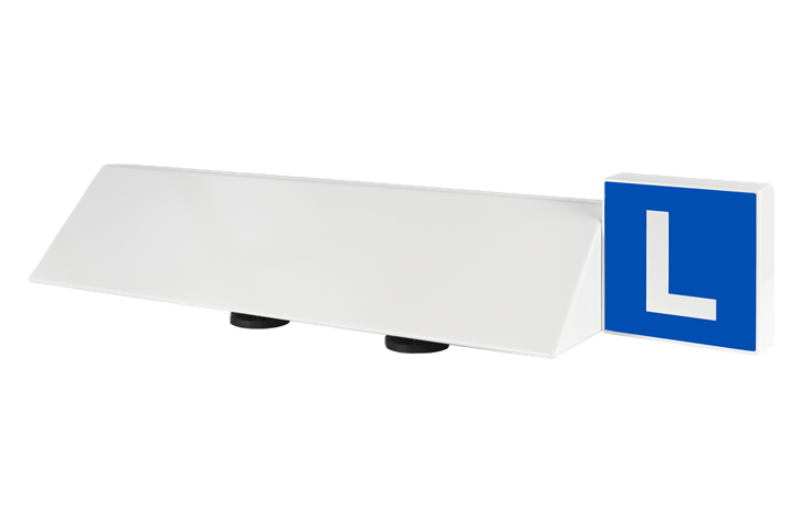 Aluminiumdachschild Weiß