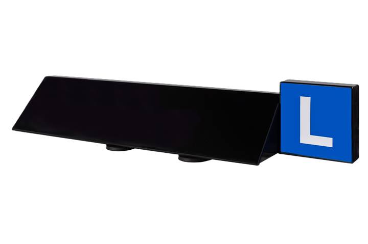 Aluminiumdachschild Schwarz